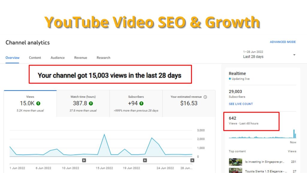 YouTube Video SEO & Growth
